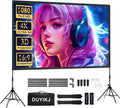 DUYIKJ 120 Portable Projector Screen: 4K HD Clarity