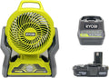 Factory Reconditioned 18-Volt Hybrid Portable Fan Kit - Portable