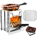 Folding Stainless Steel Camp Stove: Lightweight & Portable