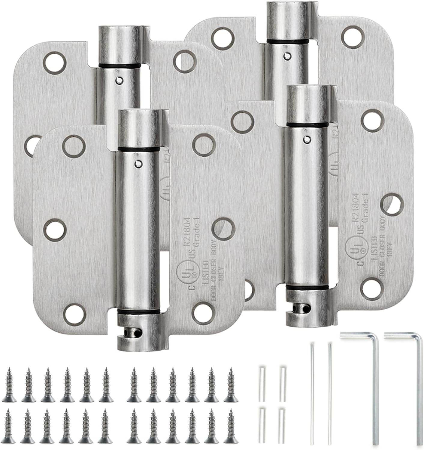 Sophia Self-Closing Door Hinge 3.5 Inch Rounded 5/8 Radius