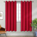 BGment Red Blackout Curtains for Bedroom - Thermal Insulated Room
