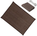 15 ft x 24 ft Brown Sun Shade Sail Straight Edge Canopy - Durable UV