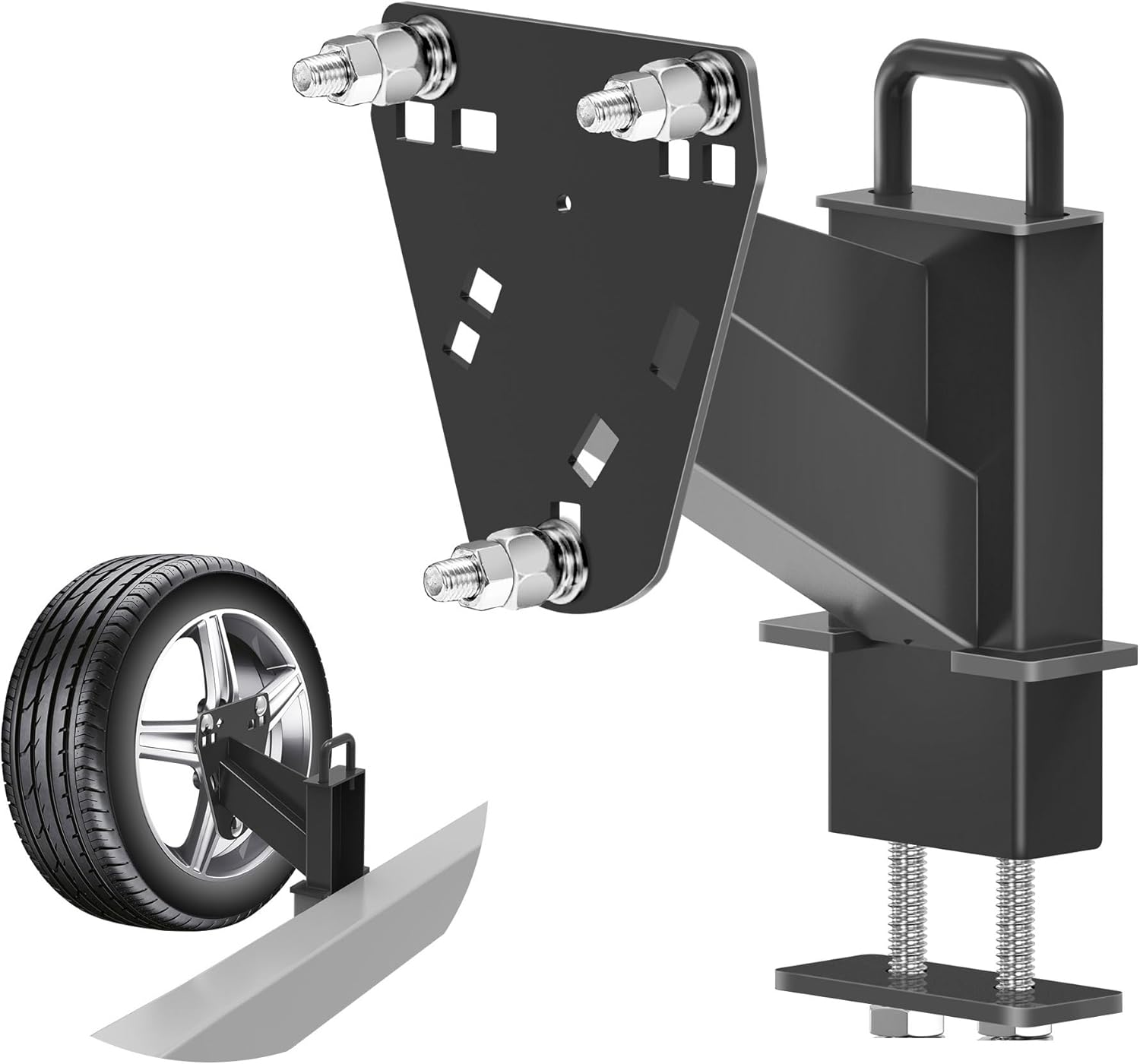 Stake Pocket Spare Tire Carrier for Trailers - Durable & Secure