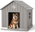 Indoor Outdoor Dog House 38in - Spacious Elevated Shelter