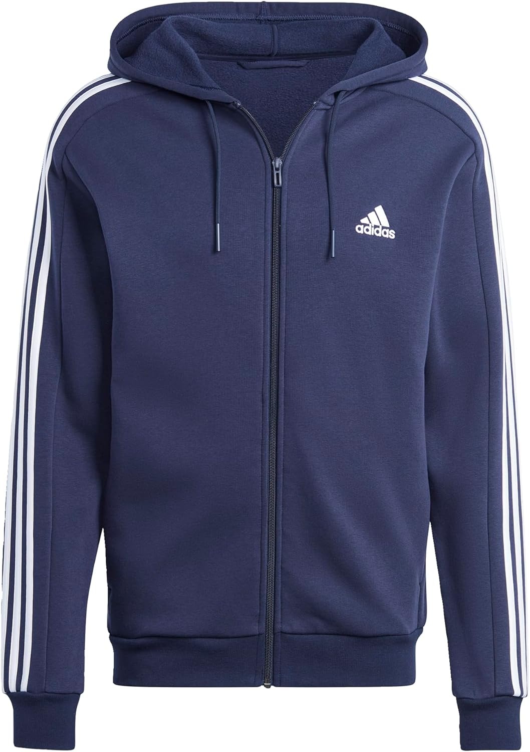 adidas mens Essentials 3-stripes Fleece Full Zip Hoodie Review
