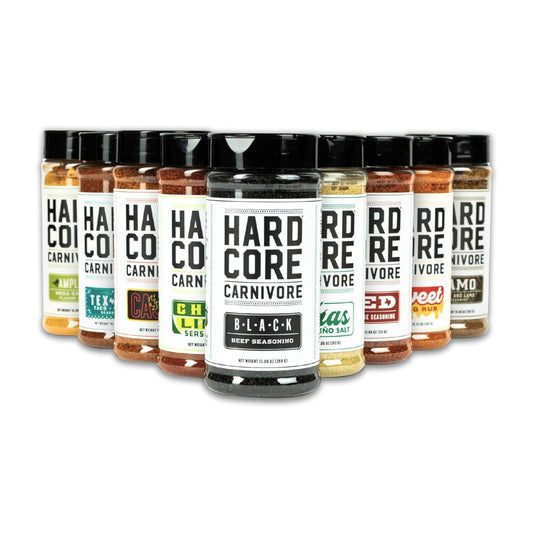 Hardcore Carnivore Max Pack of Nine Bold Texas Rubs and Seasonings