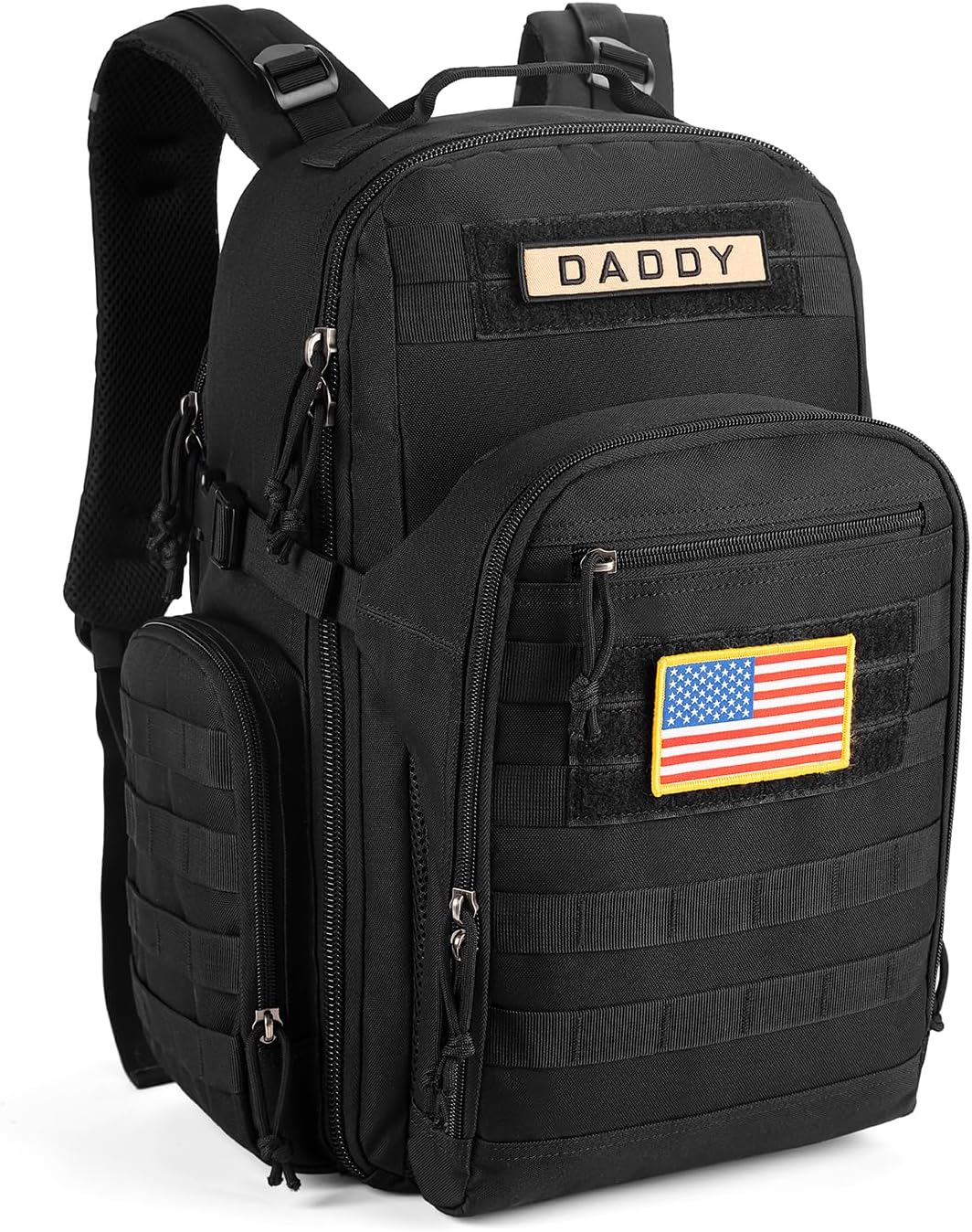 SHARKMOUTH Dad Diaper Bag Backpack for Tactical Parenting Gear