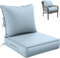 Premium Outdoor Seat Cushion Set 24 x 24 x 5 in - Deep Seat Comfort