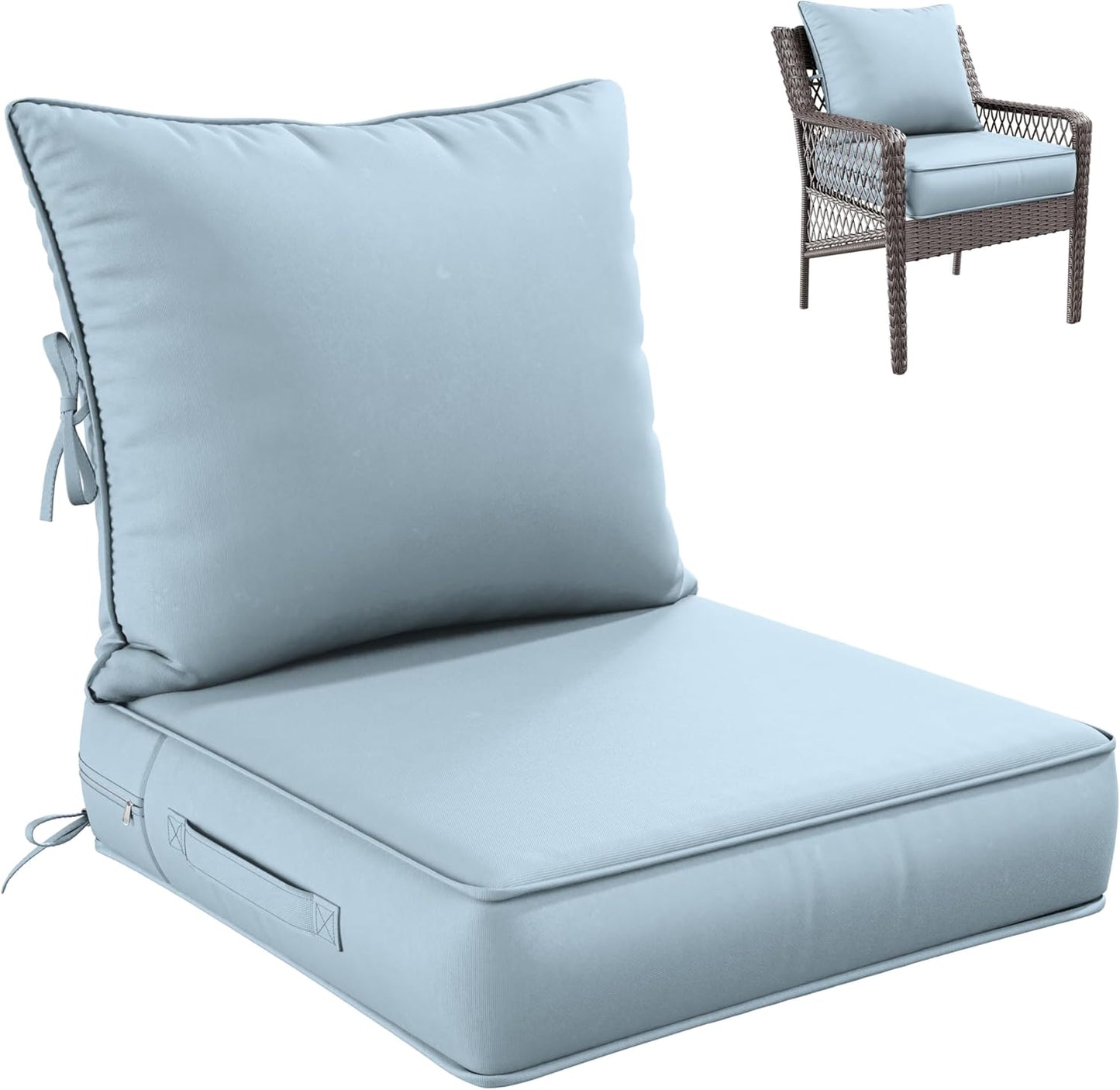 Premium Outdoor Seat Cushion Set for Patio Furniture Comfort