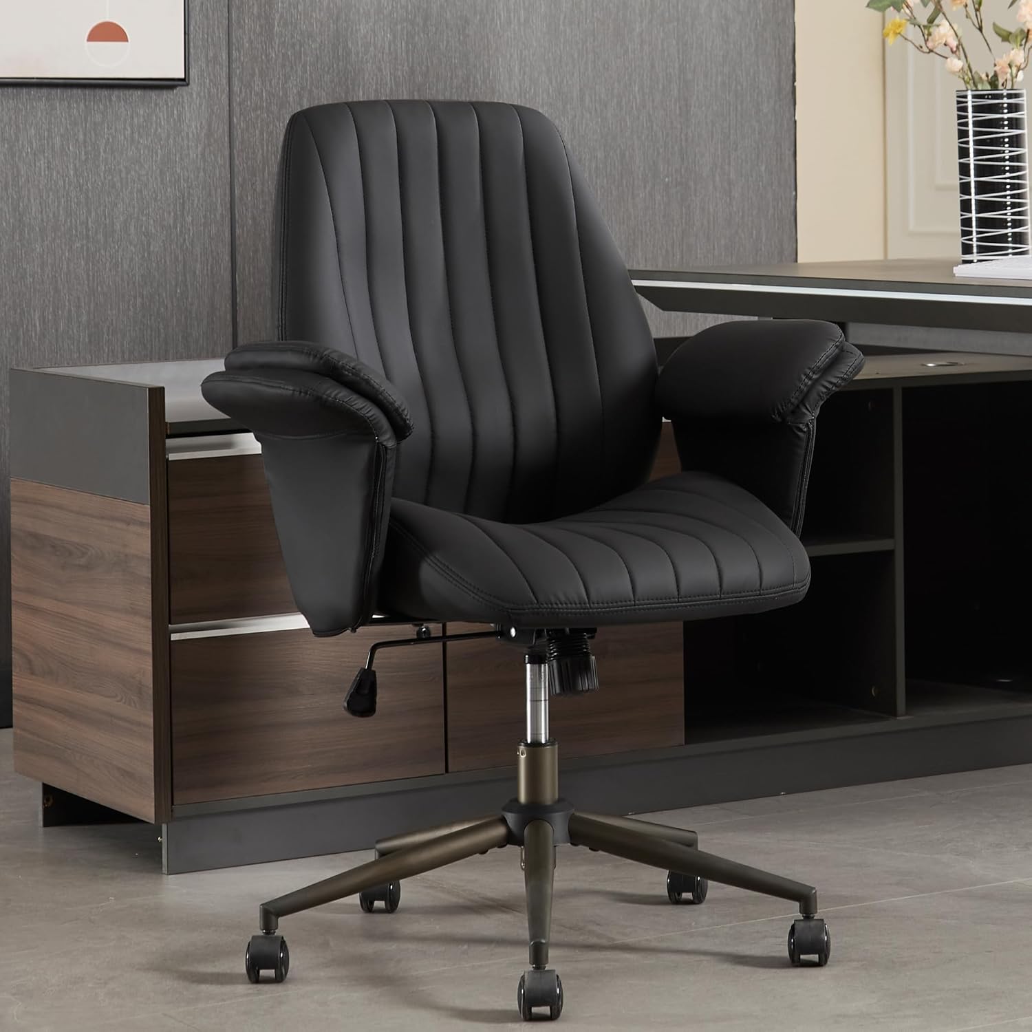 ComfortMax Desk Chair: Lumbar Support + 30 Tilt