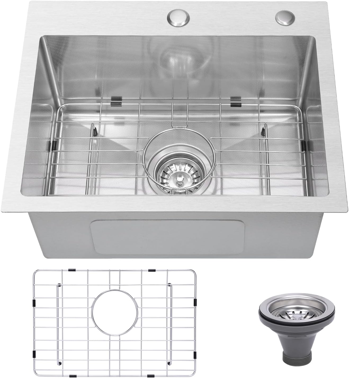Beleeb Drop In Kitchen Sink 20x16 with 9 Basin Depth