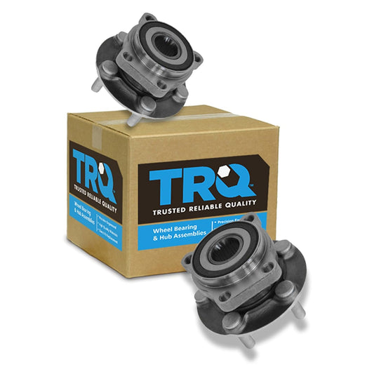 TRQ Front Wheel Bearing & Hub Assembly Set for Subaru Vehicles