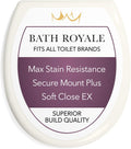 Bath Royale Round Toilet Seat Replacement BR500-01 - Slow Close