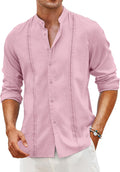 COOFANDY Men's Cuban Guayabera Linen Shirt - Cool Summer Staple