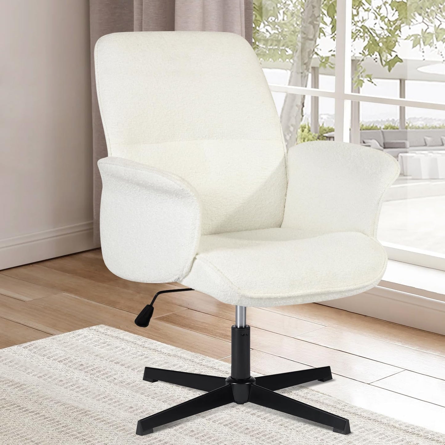 Comfy Ergonomic Home Office Chair, Beige
