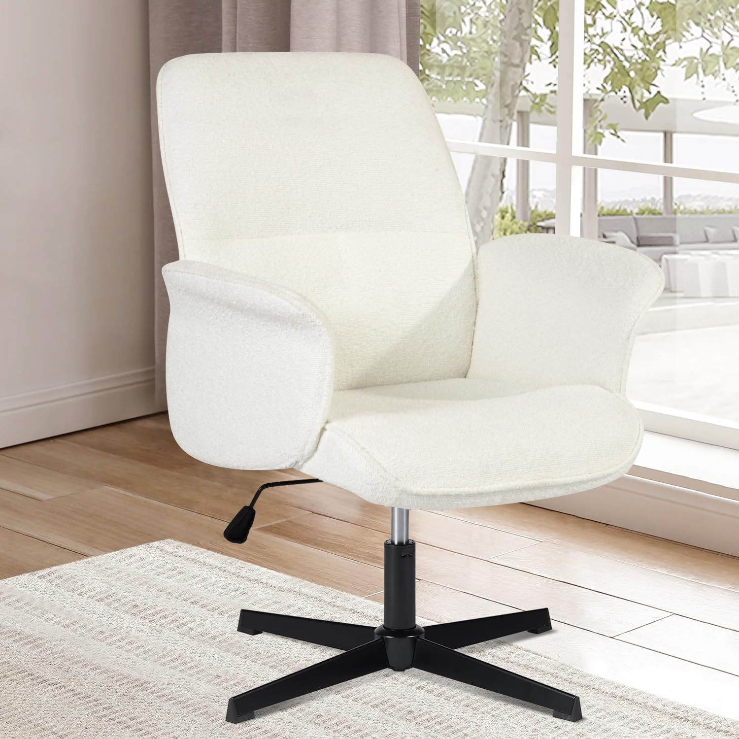 Comfy Ergonomic Home Office Chair, Beige