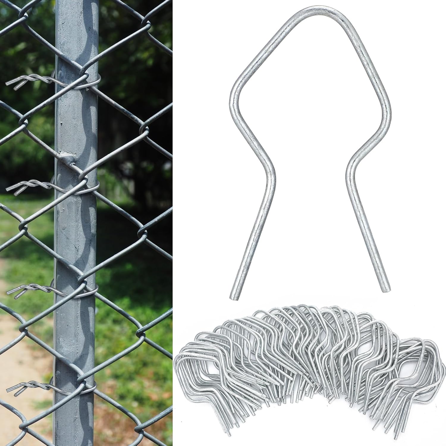 400 Pcs T Post Clips for Fencing Projects - Durable Steel Clips