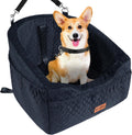Dog Car Seat for Small & Medium Dogs Black - Detachable Booster Bed