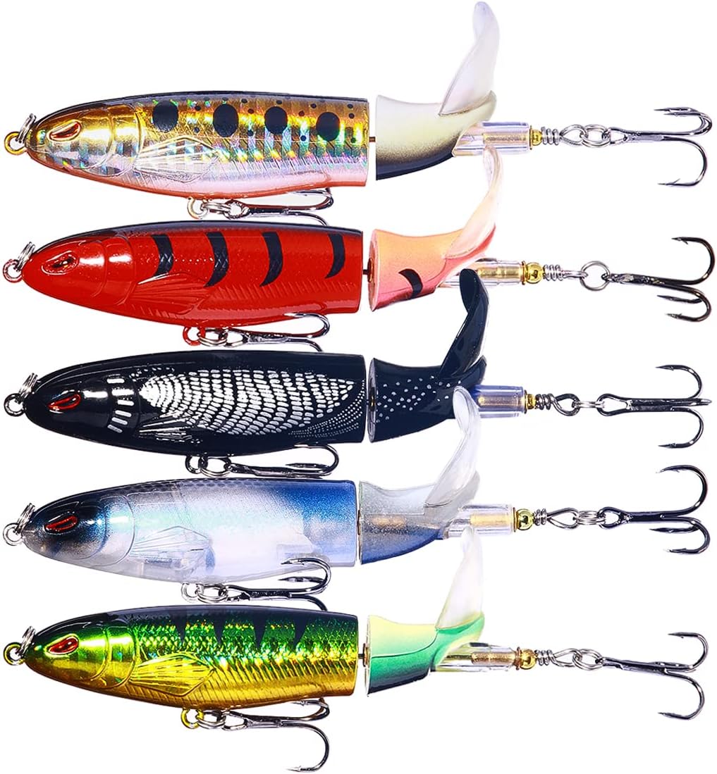 HENGJIA Whopper Popper Bass Bait with Storage - Topwater Fun!