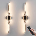 Battery Operated Wall Sconces Set of Two - Rechargeable Dimmable Wall