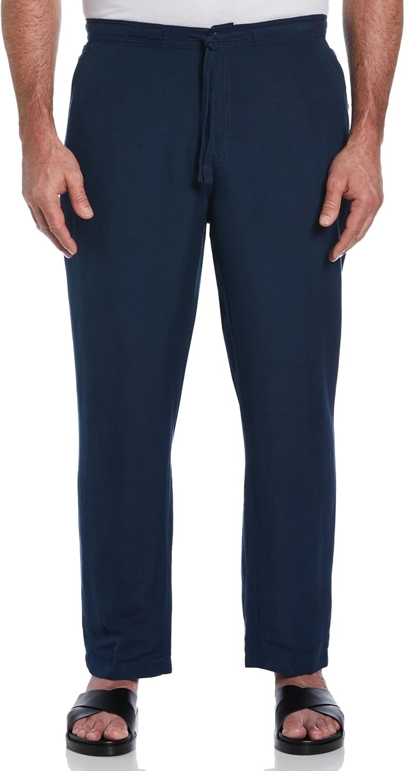 Cubavera Men's Linen-Blend Drawstring Pants for Ultimate Comfort