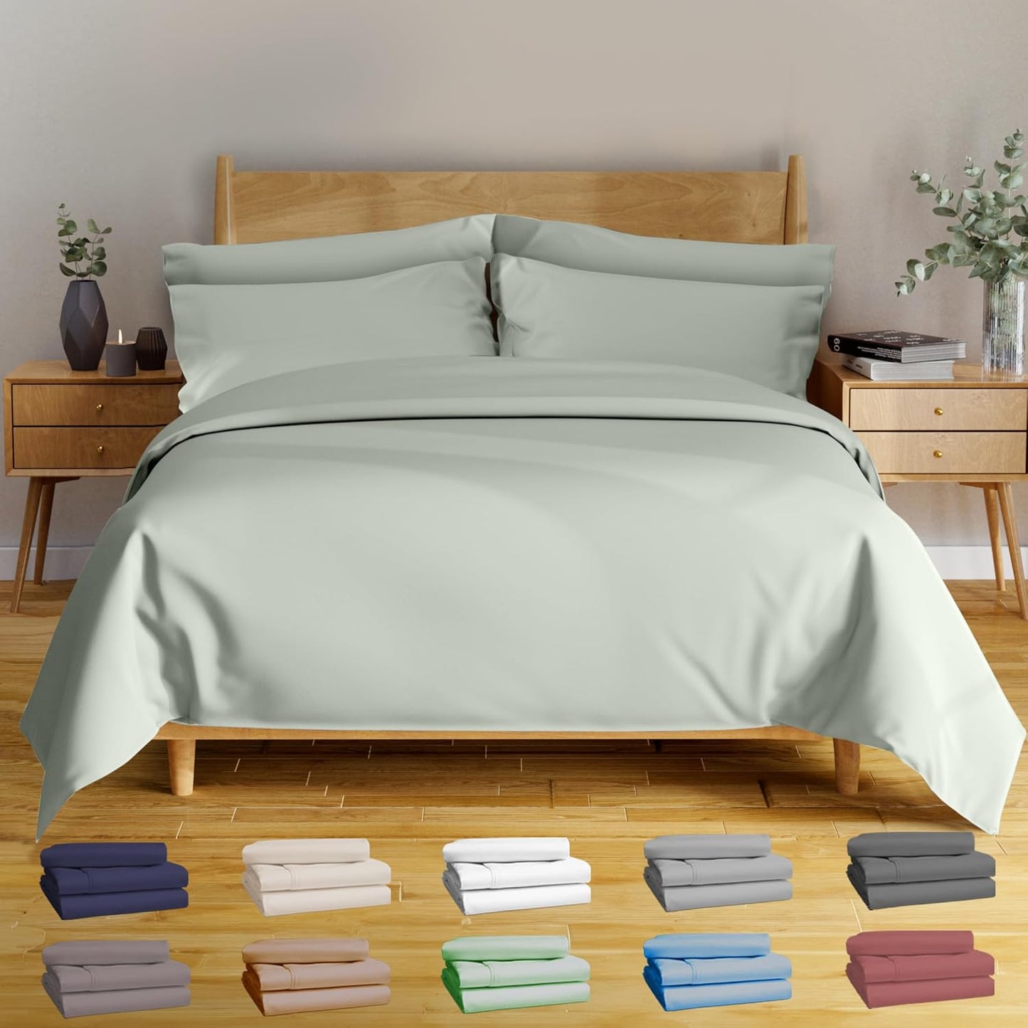 BAMPURE Luxury Series King Sheet Set - Soft Bamboo Sheets