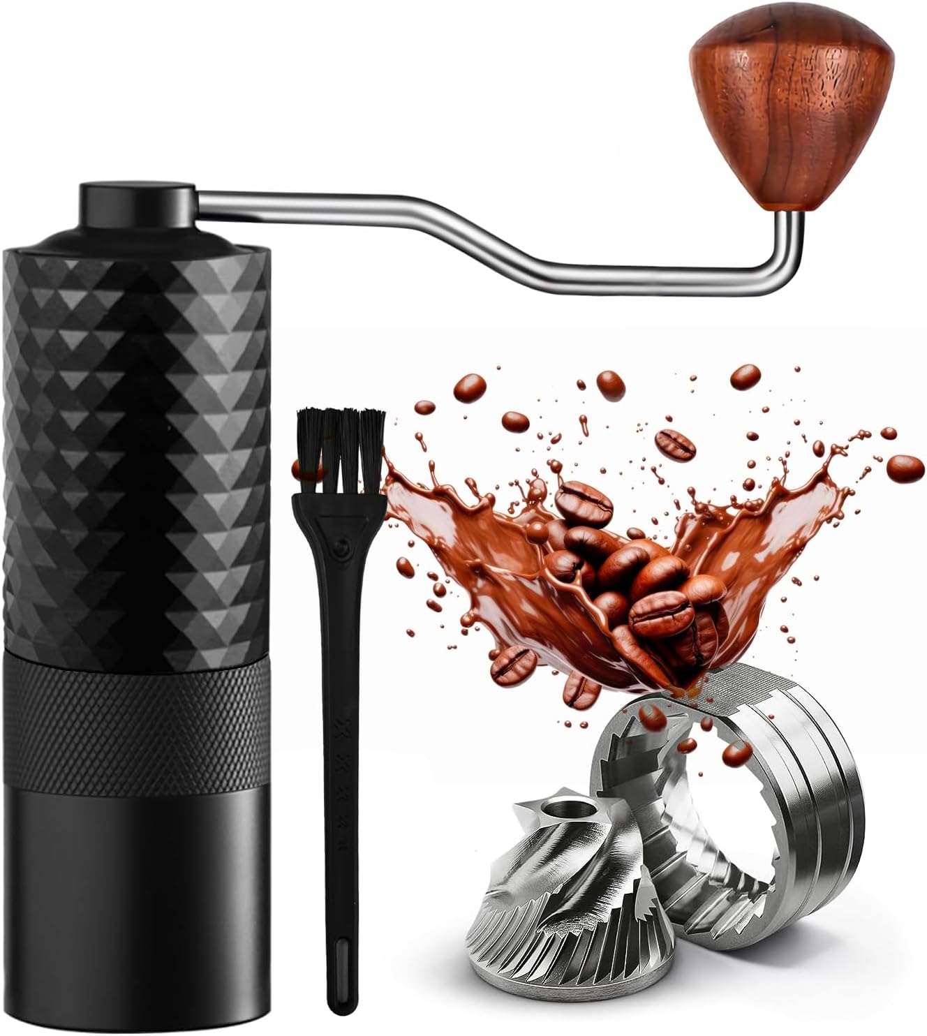 Manual Coffee Grinder - Precision CNC Stainless Steel Burr Grinder