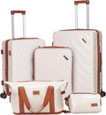 5 Piece Expandable Luggage Set Carry On to 28in - Smooth 360 Spinners