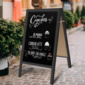 TEAKMAMA Extra Large Wooden Chalkboard Sign for Any Occasion