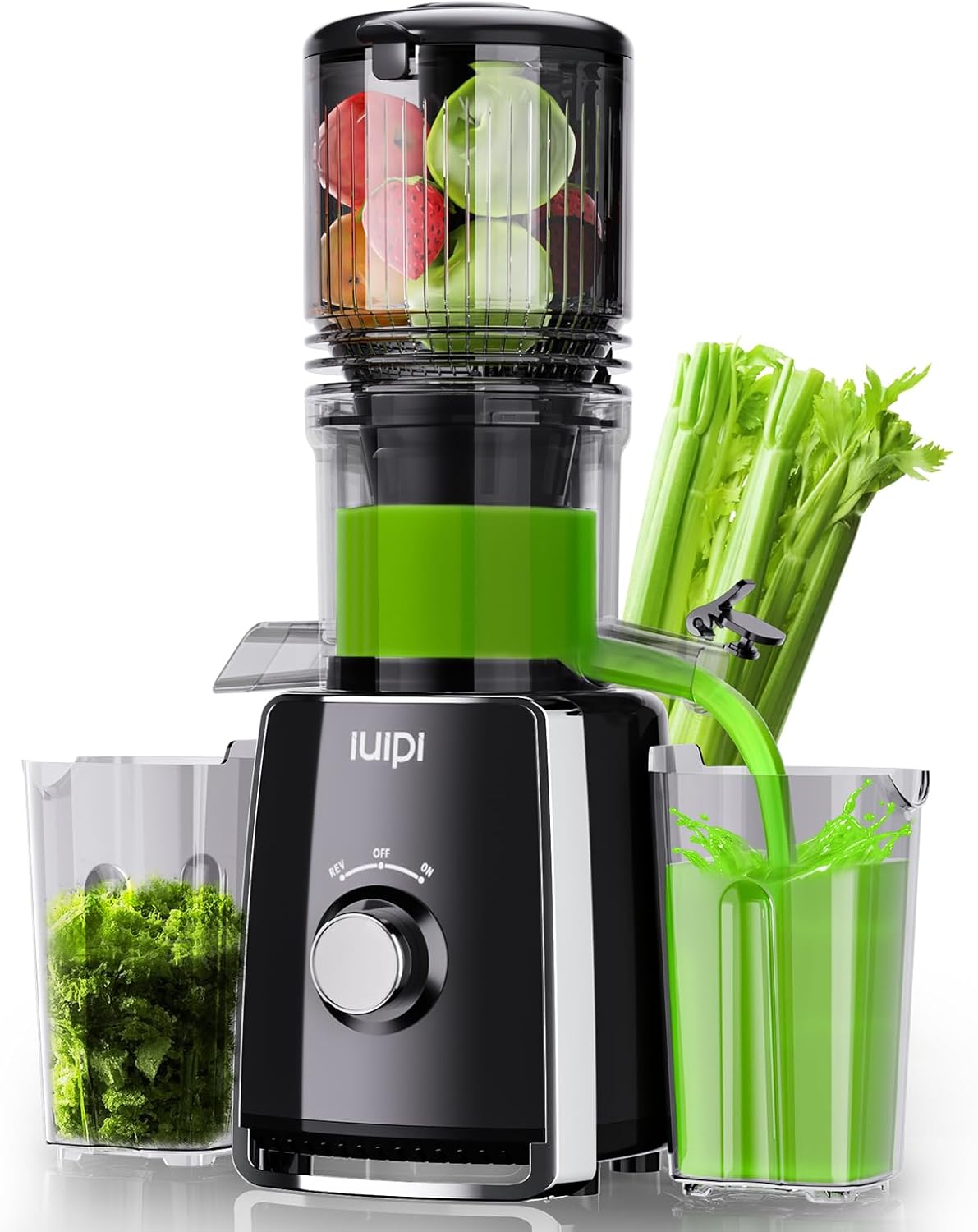 Ultimate Juice Yield Silent Juicer, Self-Feeding, BPA-Free, IUIPI
