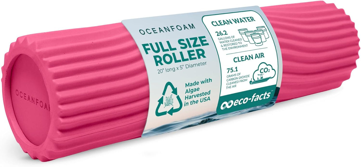 Oceanfoam Tidal Roller - Hot Pink Muscle Massage Foam Roller