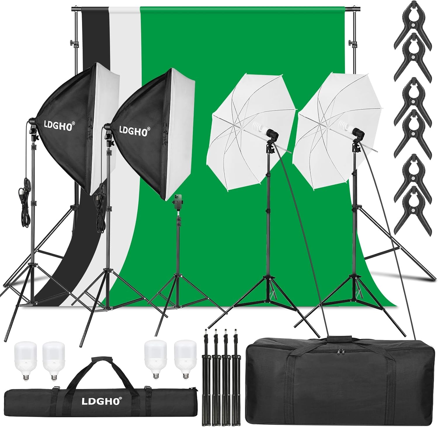 Photography Lighting Kit with Backdrops for Perfect Shots