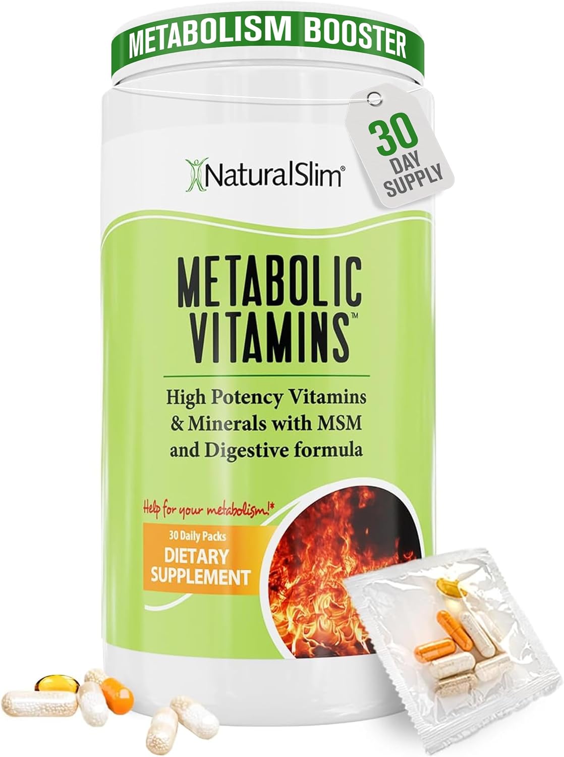 NaturalSlim Metabolic Vitamins for Energy and Nutrient Absorption