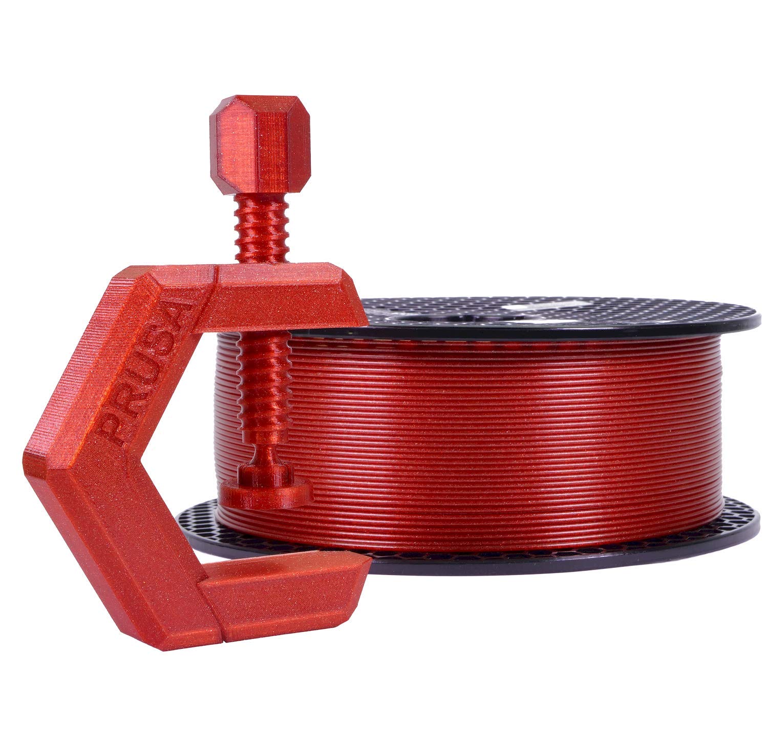 Prusament Carmine Red Transparent PETG Filament for 3D Printing