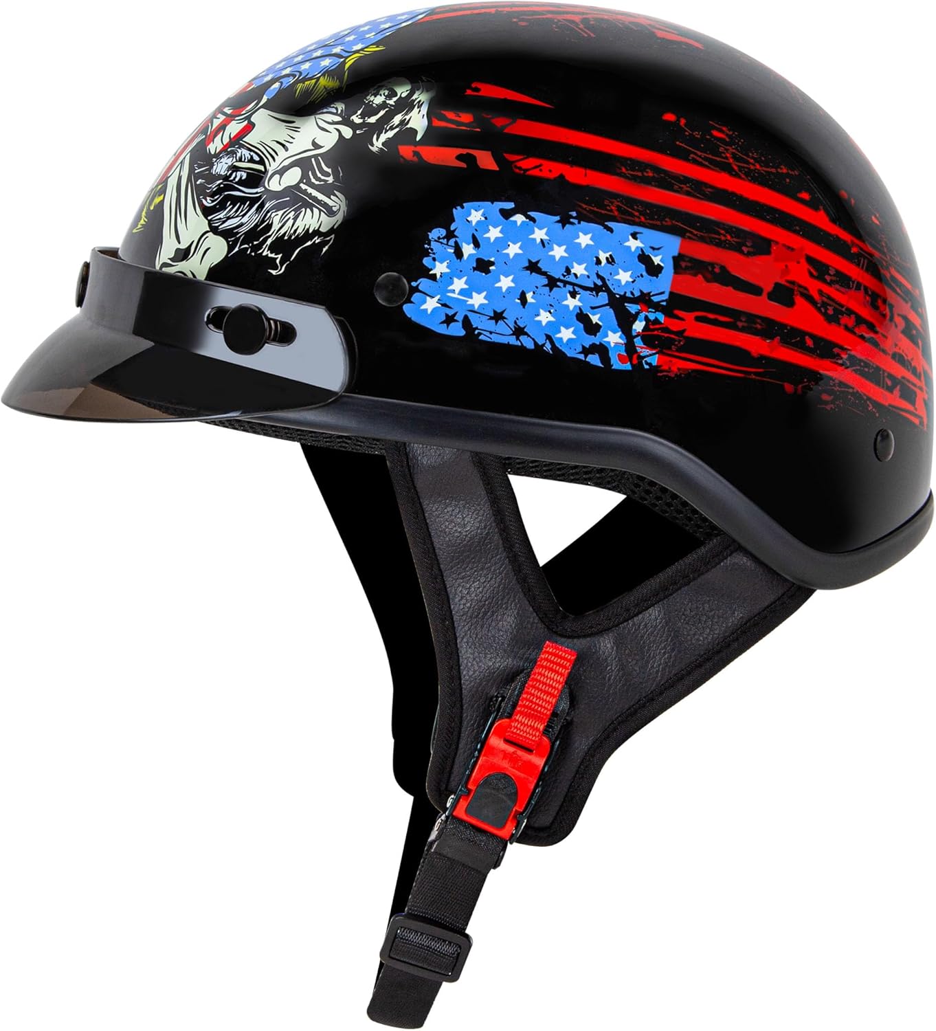 Cartman Cruiser Scooter Motorcycle Half Face Helmet with Skull Design