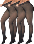 Fleece Lined Winter Tights Women - Warm Thermal Opaque Pantyhose