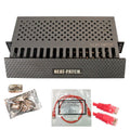 Neat Patch 2U Cable Management Kit - 24 Red CAT6 Cables - Neat Rack