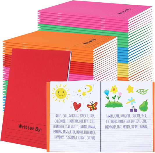 48 Pcs Primary Composition Notebooks for Kids - Perfect for School