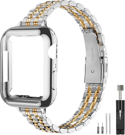 Stylish Stainless Steel Apple Watch Band - QUNDAXI