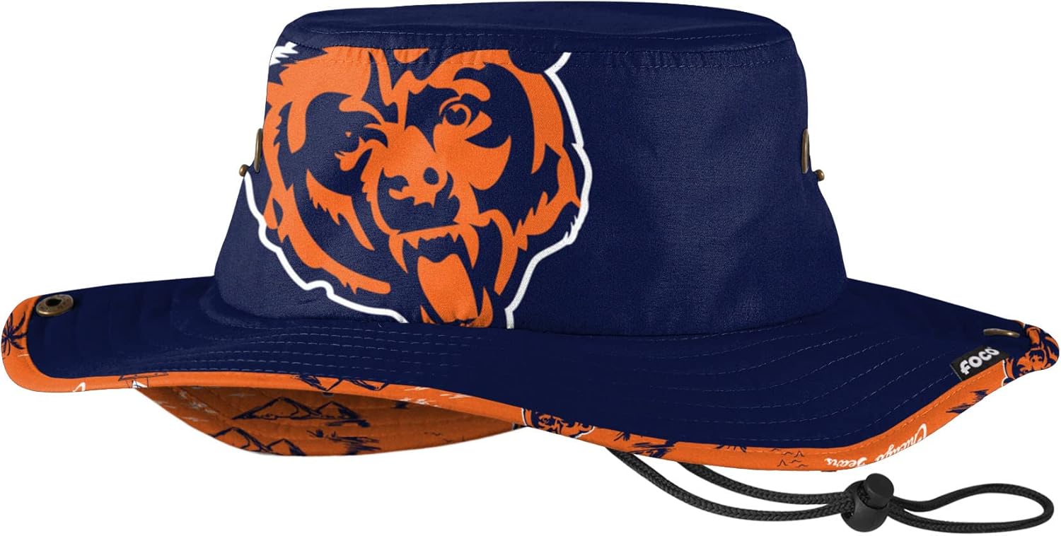 FOCO Men's NFL Team Logo Sport Outdoor Sun Bucket Boonie Hat Review