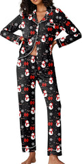 Ekouaer Pajamas Women's Long Sleeve Sleepwear Set - Soft Rayon Blend