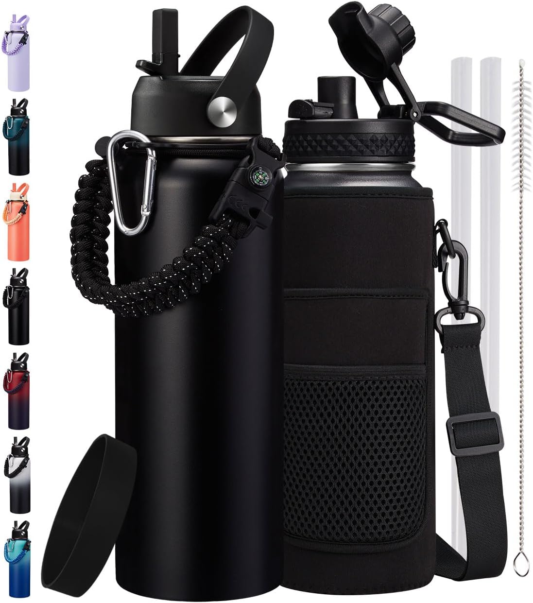 40 oz Insulated Water Bottle - Cold 48H & Hot 24H Hydro Cup