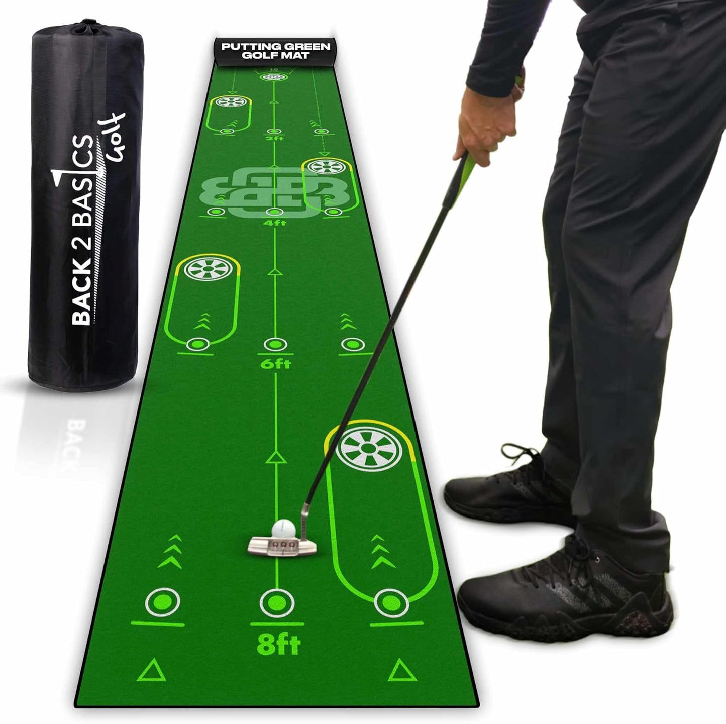 Ultimate Realistic 10ft Putting Mat - Expert Design - Perfect Golf Gift