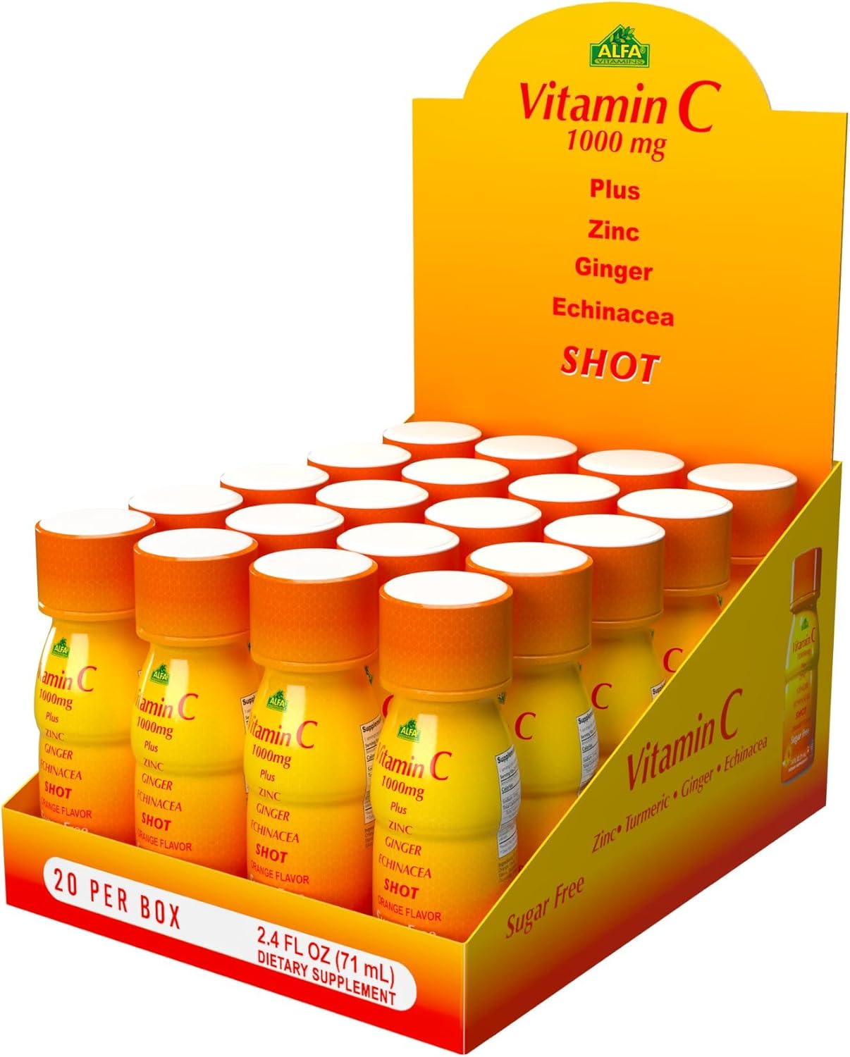Vitamin C Shot 1000MG Immunity Booster with Zinc and Ginger