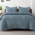 Exclusivo Mezcla Reversible Boho Quilt Set King Size - Soft Floral