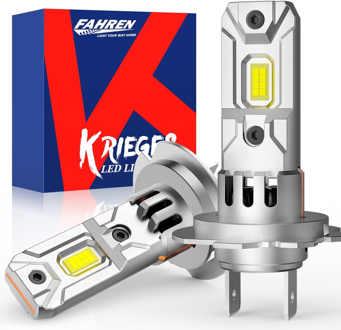 Krieges H7 Bulbs 28000LM Ultra Brightness for Safe Driving