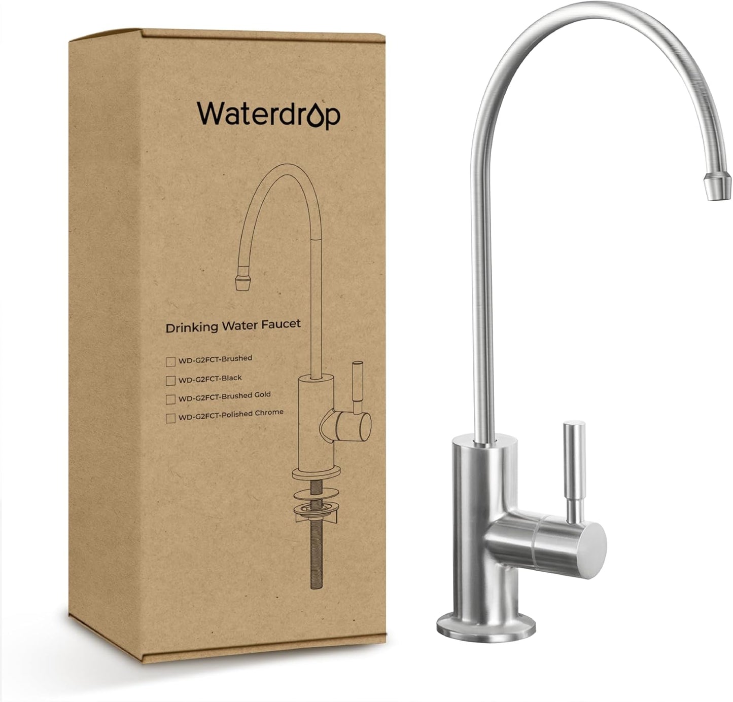 Filtered Water Faucet for Kitchen Sink - Stainless Steel RO Faucet