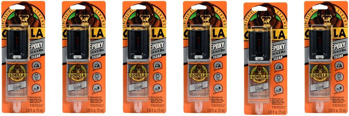 Gorilla 2 Part Epoxy for Strong and Fast Repairs, 5 Minute Set