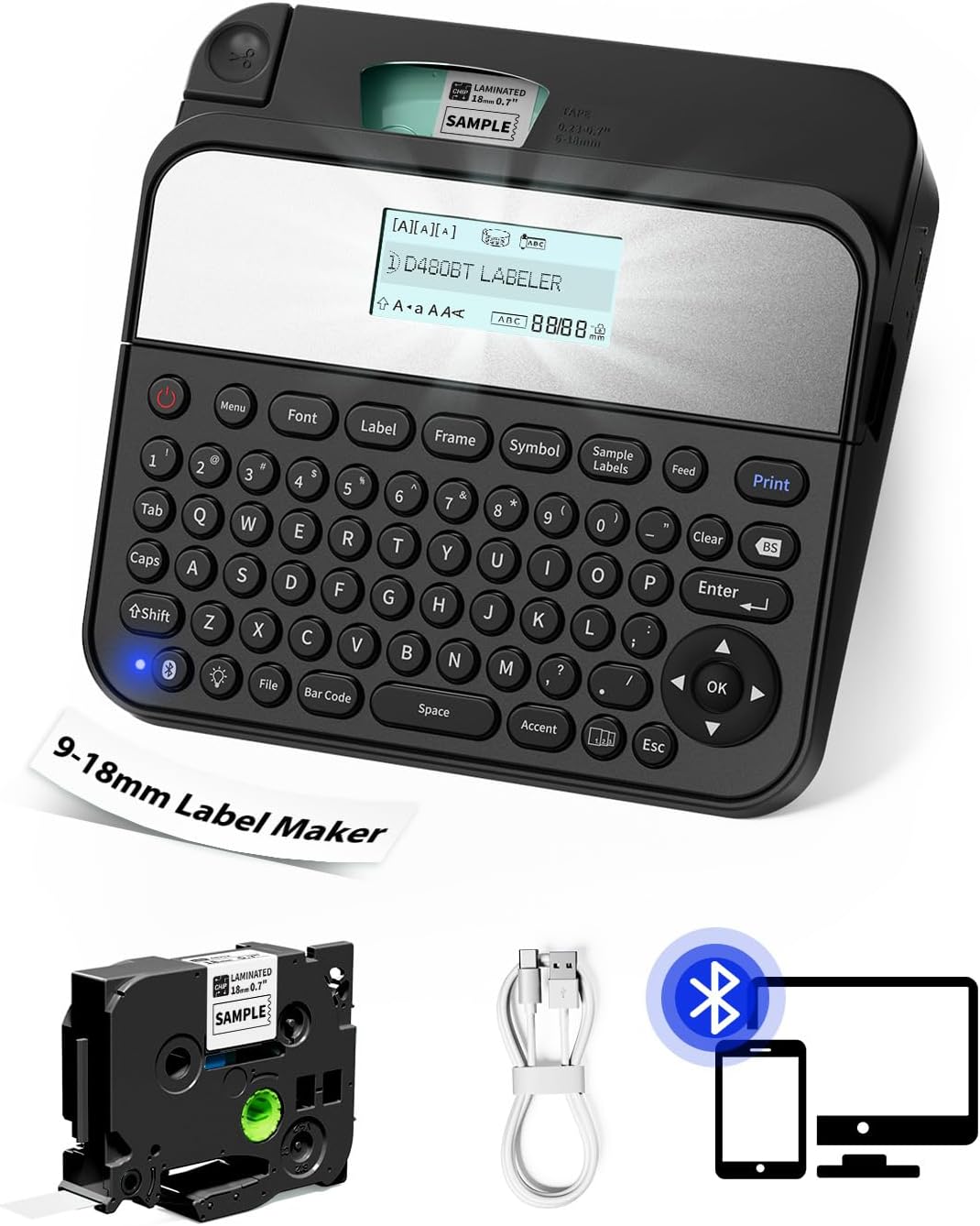 Bluetooth Label Maker: EazeID Home & Office Organization