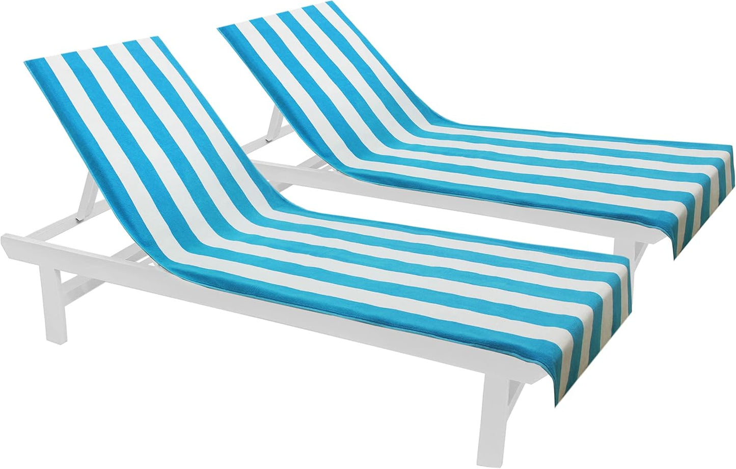 COTTON CRAFT Pool Lounge Chair Cover Set - Oversized Comfort